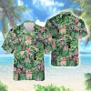 Impersonated Tiger Unisex Hawaiian Shirt, Tropical Forest Aloha Beach Button Down Shirt, Hibiscus Pattern Hawaii Clothing, Family Wear