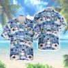 Vigorous Shark Men Hawaiian Shirt, Ocean Animal Working Out Aloha Beach Button Down Shirt, Weightlifting Lover Favorite Top, Sea Object Printed Wear