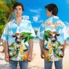 Cool Dairy Cow Unisex Aloha Beach Shirt, Beer 3d Printed Hawaiian Button Down Shirt, Summer Beach Short Sleeves, Sea Lover Clothing