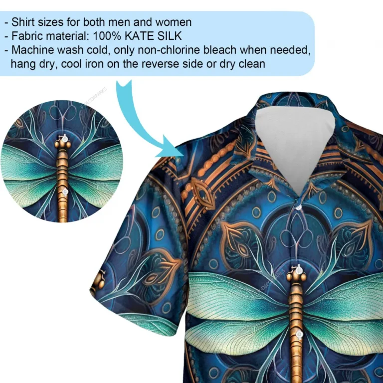 Dragonfly Lover Unisex Hawaii Shirt, Holy Sign Aloha Button Down Short Sleeve, Family Matching Clothing, Summer Beach Shirt