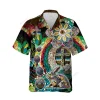 Easter Rabbit Unisex Hawaiian Shirts, Holy Cross Unisex Aloha Short Sleeves, Summer Beach Shirt, Floral Pattern Clothing, Hologram Shirt