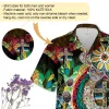 Easter Rabbit Unisex Hawaiian Shirts, Holy Cross Unisex Aloha Short Sleeves, Summer Beach Shirt, Floral Pattern Clothing, Hologram Shirt
