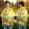 Jesus Garden Hawaiian Shirts For Men And Women, Happy Easter Unisex Aloha Short Sleeves, Bunny Lover Printed Shirt, Holy Cross Top