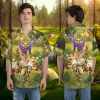 Jesus Resurrection Easter Hawaiian Shirts, Hare Garden Unisex Aloha Short Sleeves, Festival Clothing For Men And Women, Easter Egg Pattern