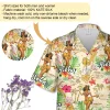 Beautiful Hula Dancer Unisex Hawaii Shirt, Tropical Hibiscus Printed Aloha Beach Shirt, Sea Summer Clothing, Dance Lover Gift