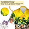 Funny Hula Cat Unisex Hawaiian Shirt, Pet Printed Short-sleeve, Tropical Palm Tree Pattern Clothing, Family Matching Shirt, Cat Lover Gift
