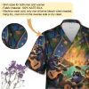 Happy Racoon Unisex Hawaiian Shirt, Singing Animal Printed Aloha Button Down Shirt, Beach Pattern Shirt, Funny Night Clothing, Family Matching Shirt