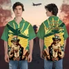 Us Honor Duty Country Hawaiian Shirts For Men And Women, American Man Unisex Aloha Button Down Short Sleeve, Aircraft Patterned Shirt, Summer Clothing