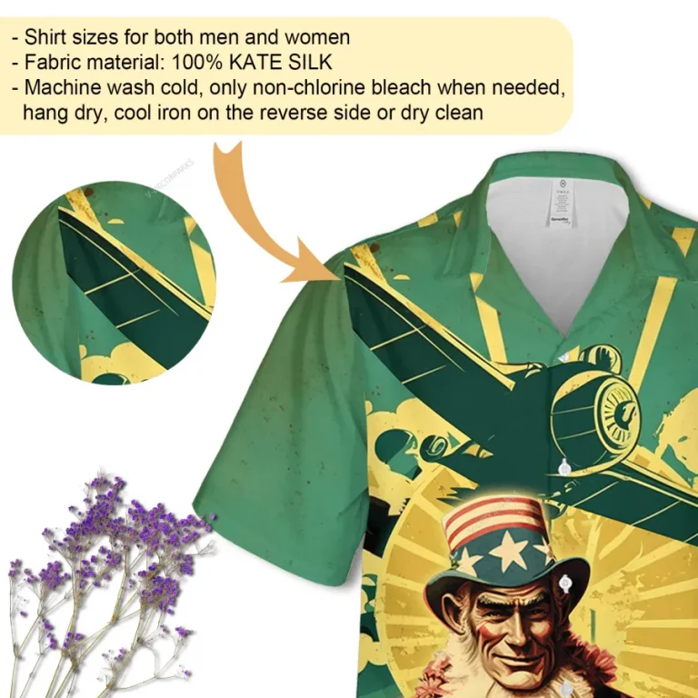 Us Honor Duty Country Hawaiian Shirts For Men And Women, American Man Unisex Aloha Button Down Short Sleeve, Aircraft Patterned Shirt, Summer Clothing