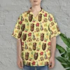 Tiki Mask Taco Hawaiian Shirts, Mexican Themed Summer Beach Shirts, Cinco De Mayo Aloha Shirts, Mexican Culture Button Down Short Sleeve Hawaii Shirts
