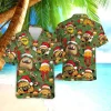 Christmas Taco Hawaiian Shirt For Men Women, Taco Christmas Summer Beach Shirts, Cinco De Mayo Aloha Shirts, Christmas Button Down Short Sleeve Shirts