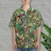 Dinosaur Taco Hawaiian Shirt For Men Women, Dino Sombrero Summer Beach Shirts, Cinco De Mayo Aloha Shirts, Colorful Button Down Short Sleeve Shirts