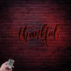 Thankful Metal Sign With Led Lights, Thankful Metal Wall Art, Be Thankful Sign, Thankful Wall Art, Thanksgiving Decor, Thankful Wall Decor Metal Sign