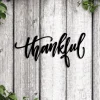 Thankful Metal Sign With Led Lights, Thankful Metal Wall Art, Be Thankful Sign, Thankful Wall Art, Thanksgiving Decor, Thankful Wall Decor Metal Sign