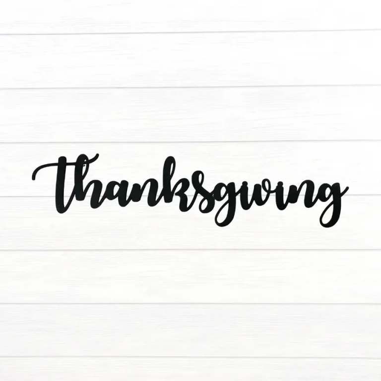 Cursive Thanksgiving Sign Metal Sign Wall Decor, Metal Sign Outdoor, Indoor