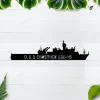 Uss Comstock Lsd-45 Metal Wall Art, Custom Us Navy Ships Metal Sign, Metal Veteran Decor, Navy Gift, Decor Decoration
