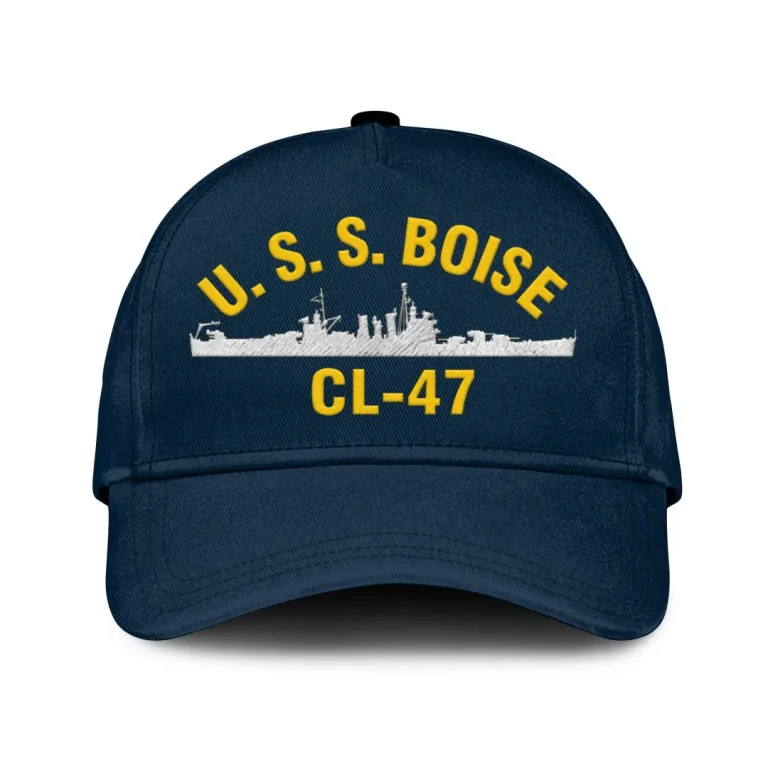 U.s.s. Boise Cl-47 Classic Cap, Custom Print/embroidered Us Navy Ships Classic Baseball Cap, Gift For Navy Veteran