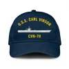 U.s.s. Carl Vinson Cvn-70 Classic Cap, Custom Print/embroidered Us Navy Ships Classic Baseball Cap, Gift For Navy Veteran