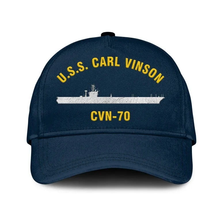 U.s.s. Carl Vinson Cvn-70 Classic Cap, Custom Print/embroidered Us Navy Ships Classic Baseball Cap, Gift For Navy Veteran