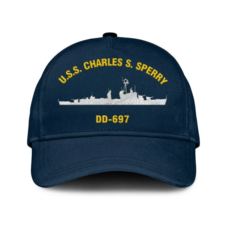 U.s.s. Charles S. Sperry Dd-697 Classic Cap, Custom Print/embroidered Us Navy Ships Classic Baseball Cap, Gift For Navy Veteran