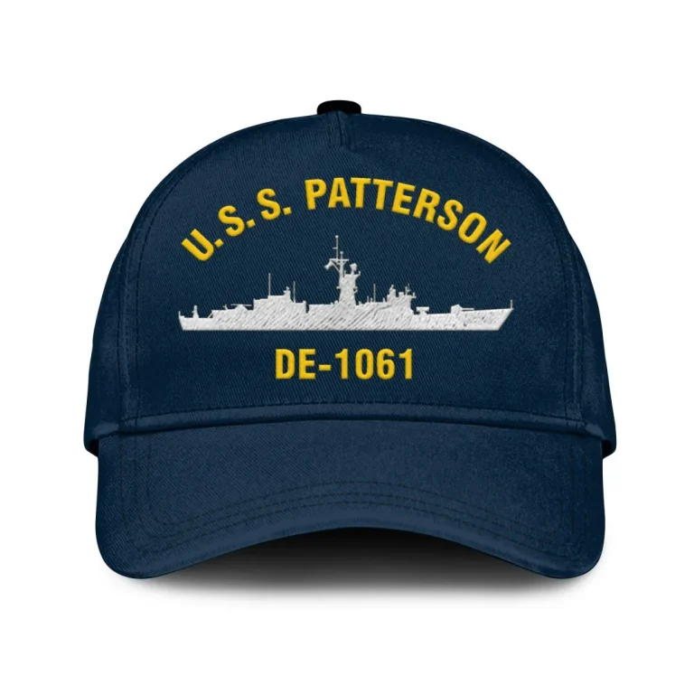 U.s.s. Patterson De 1061 Classic Cap, Custom Print/embroidered Us Navy Ships Classic Baseball Cap, Gift For Navy Veteran