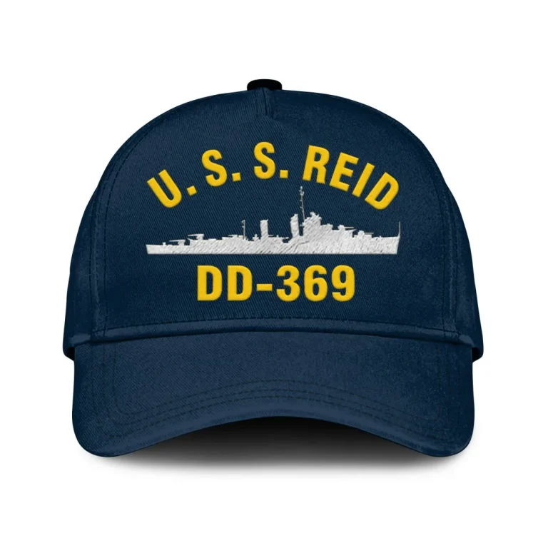 U.s.s. Reid Dd-369 Classic Cap, Custom Print/embroidered Us Navy Ships Classic Baseball Cap, Gift For Navy Veteran