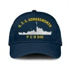 U.s.s. Somersworth P C R 849 Classic Cap, Custom Print/embroidered Us Navy Ships Classic Baseball Cap, Gift For Navy Veteran
