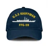 U.s.s Kauffman Ffg-59 Classic Cap, Custom Print/embroidered Us Navy Ships Classic Baseball Cap, Gift For Navy Veteran