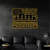 Us Veteran Personalized Metal Sign With Led Lights, Veteran Army Monogram Sign, Metal Sign For Us Veteran, Custom Us Veteran Metal Art