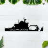 Personalized Navy Ships Metal Sign, Custom Navy Ship Sign, Battleship Wall Decor