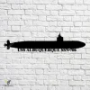 Uss Albuquerque Ssn 706 Navy Ship Metal Art, Navy Ships Silhouette Metal Gift For Navy Veteran, Custom Us Navy Ship Metal Sign