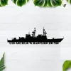 Personalized Uss Arthur W Radford Dd-968 Ship Metal Wall Art, Navy Ship Metal Sign, Navy Memorabilia Sign