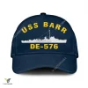 Uss Barr De-576 Classic Baseball Cap Gift For Navy Veteran, Custom Print/embroidered Us Navy Ships Classic Cap