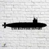 Uss Batfish Ssn-681 Navy Ship Metal Art, Navy Ships Silhouette Metal Gift For Navy Veteran, Custom Us Navy Ship Metal Sign