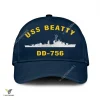 Uss Beatty Dd-756 Classic Baseball Cap Gift For Navy Veteran, Custom Print/embroidered Us Navy Ships Classic Cap