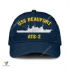 Uss Beaufort Ats 2 Classic Baseball Cap Gift For Navy Veteran, Custom Print/embroidered Us Navy Ships Classic Cap