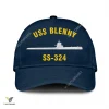 Uss Blenny Ss 324 Classic Baseball Cap Gift For Navy Veteran, Custom Print/embroidered Us Navy Ships Classic Cap