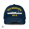 Uss Bountiful Ah 9 Classic Baseball Cap Gift For Navy Veteran, Custom Print/embroidered Us Navy Ships Classic Cap