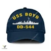 Uss Boyd Dd-544 Classic Baseball Cap Gift For Navy Veteran, Custom Print/embroidered Us Navy Ships Classic Cap