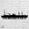 Uss Briareus Ar-12 Navy Ship Metal Art, Navy Ships Silhouette Metal Gift For Navy Veteran, Custom Us Navy Ship Metal Sign