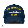 Uss Brownson Dd-518 Classic Baseball Cap Gift For Navy Veteran, Custom Print/embroidered Us Navy Ships Classic Cap