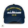 Uss Bryce Canyon Ad-36 Classic Baseball Cap Gift For Navy Veteran, Custom Print/embroidered Us Navy Ships Classic Cap