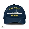 Uss Bull De-693 Classic Baseball Cap Gift For Navy Veteran, Custom Print/embroidered Us Navy Ships Classic Cap