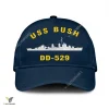 Uss Bush Dd-529 Classic Baseball Cap Gift For Navy Veteran, Custom Print/embroidered Us Navy Ships Classic Cap