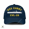 Uss Cabot Cvl-28 Classic Baseball Cap Gift For Navy Veteran, Custom Print/embroidered Us Navy Ships Classic Cap