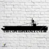 Uss Cape Esperance Cve-88 Navy Ship Metal Art, Navy Ships Silhouette Metal Gift For Navy Veteran, Custom Us Navy Ship Metal Sign