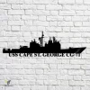 Uss Cape St. George Cg-71 Navy Ship Metal Art, Navy Ships Silhouette Metal Gift For Navy Veteran, Custom Us Navy Ship Metal Sign