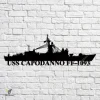 Uss Capodanno Ff-1093 Navy Ship Metal Art, Navy Ships Silhouette Metal Gift For Navy Veteran, Custom Us Navy Ship Metal Sign