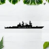 Uss Caron Dd-970 Metal Wall Art, Custom Us Navy Ships Metal Sign, Metal Veteran Decor, Navy Gift, Decor Decoration