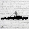 Uss Charles J. Kimmel De-584 Navy Ship Metal Art, Navy Ships Silhouette Metal Gift For Navy Veteran, Custom Us Navy Ship Metal Sign